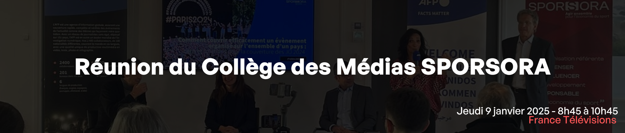 Réunion du collège des médias SPORSORA