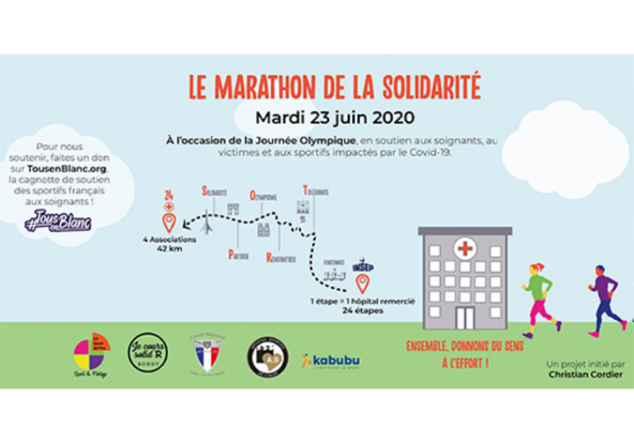 La FF Athlétisme et le CNOSF organisent &quot;Le marathon de la solidarité&quot;