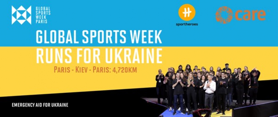 La Global Sports Week organise une course caritative pour l’Ukraine avec CARE et Sport Heroes
