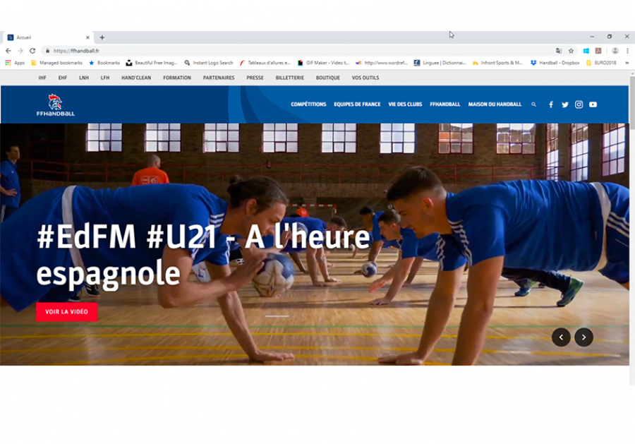 [Guide des Agences et des Prestataires] Infront rafraîchit le site internet de la FF Handball