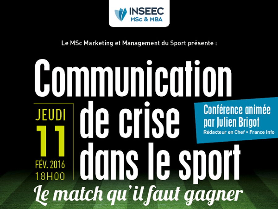 Conférence INSEEC : la Gestion de crise dans le sport