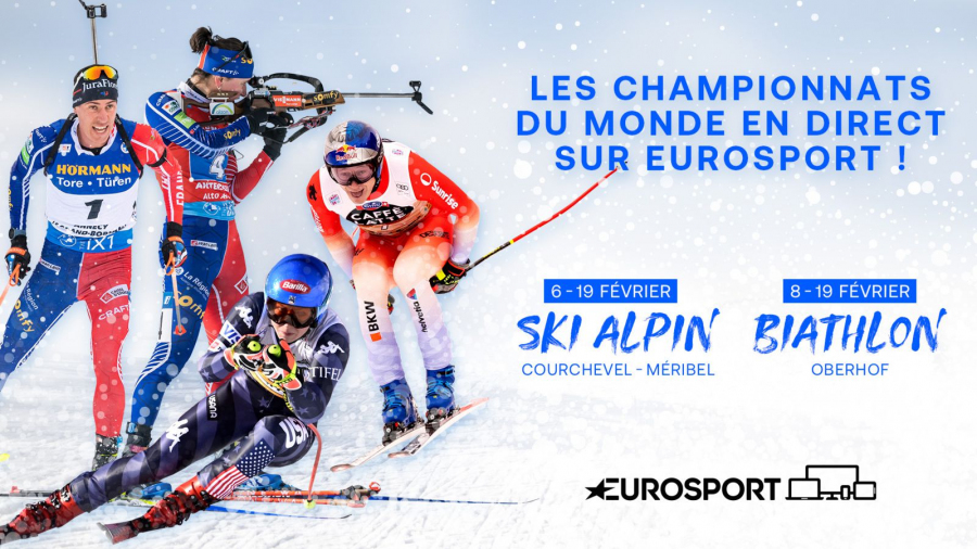 [WARNER BROS. DISCOVERY] L&#039;intégralité des championnats du monde de ski alpin et de biathlon en direct sur Eurosport