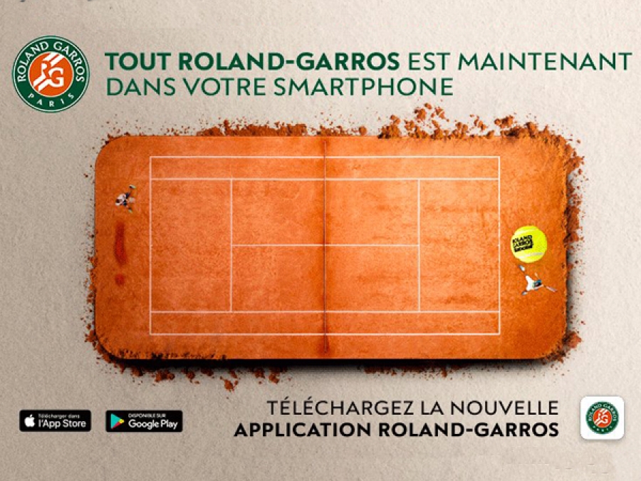 Une nouvelle application pour Roland-Garros