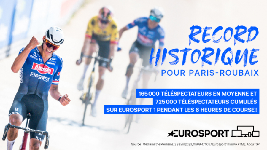 [WARNER BROS. DISCOVERY] Record historique pour Paris-Roubaix sur Eurosport