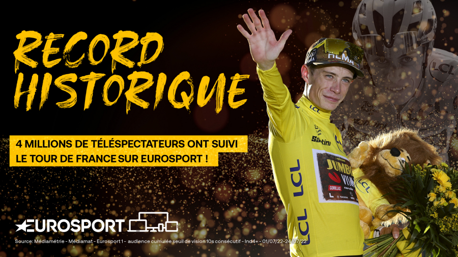 Record historique pour le Tour de France sur EUROSPORT !