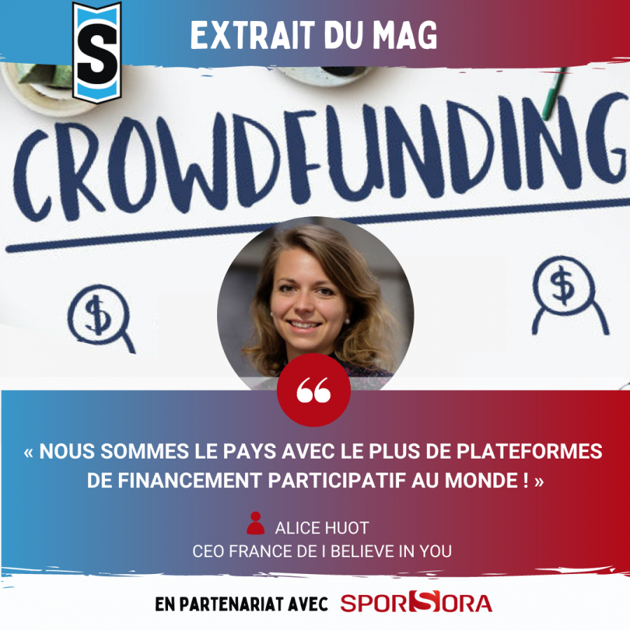 [Sport Stratégies] Interview d&#039;Alice Huot, CEO de la plateforme de Crowfunding I Believe In You