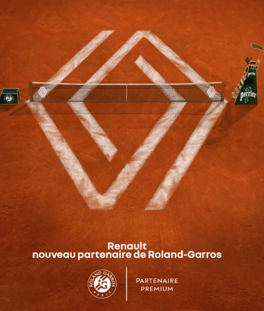 [NewsTankSport] Tennis : Renault devient la première marque à s’afficher sur les filets de Roland-Garros (2022-2026)