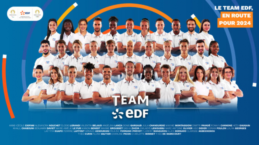 [EDF] Le TEAM EDF intègre 6 nouveaux athlètes avec des ambitions pour Paris 2024