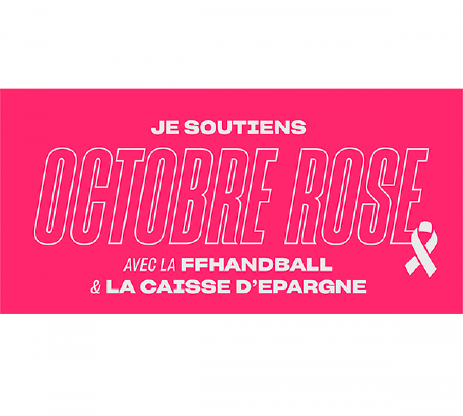 FF Handball : Je soutiens Octobre Rose