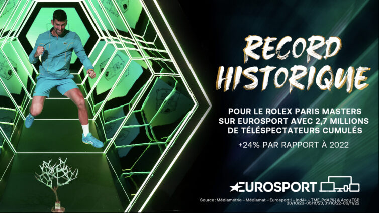 [Eurosport] Le Rolex Paris Masters signe son record historique sur Eurosport ! 