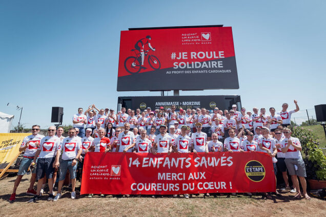 [MECENAT CHIRURGIE CARDIAQUE] Étape du Tour 2023 : 14 enfants sauvés !