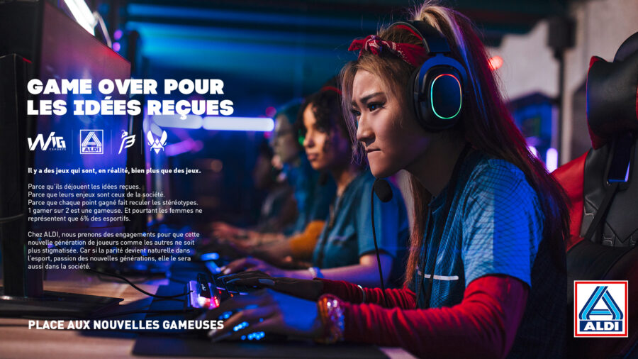[ALDI] ALDI S’ENGAGE DANS LA FÉMINISATION DE L’ESPORT