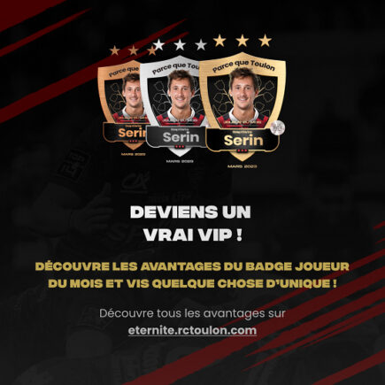 [RCT] Le Rugby Club Toulonnais lance le drop NFT "Joueur du mois".