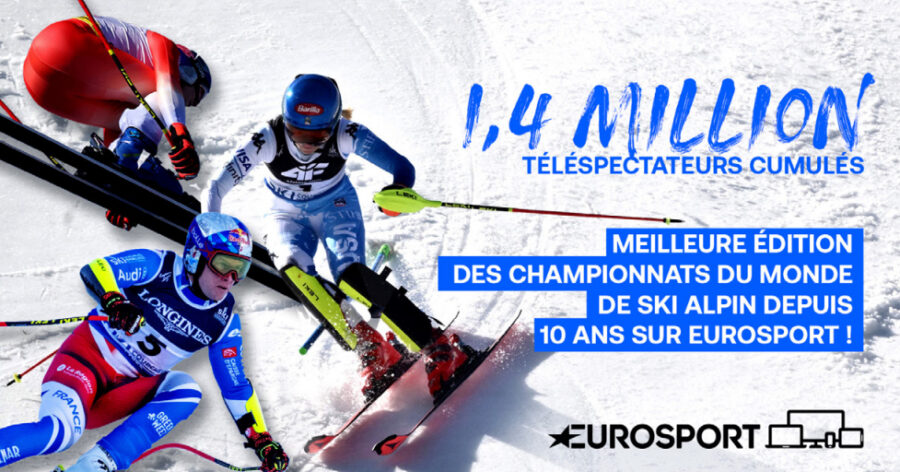 [WARNER BROS. DISCOVERY] Record pour les Championnats du monde de ski alpin sur Eurosport depuis 10 ans ! 