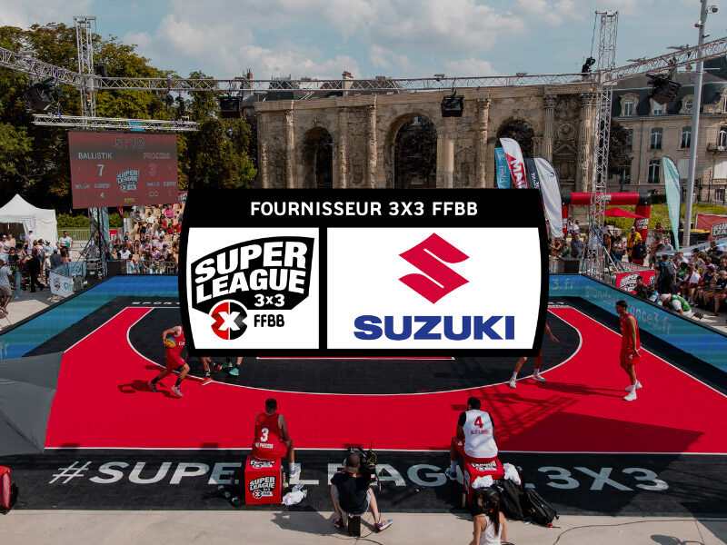 [FF BASKET] Suzuki France fournisseur de la Superleague 3x3 FFBB jusqu'en 2025