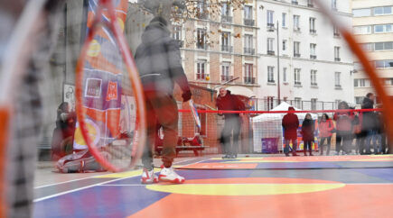 [FFT] Un terrain d'Urban tennis inauguré dans le XVIIIe arrondissement
