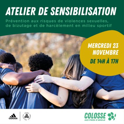 [ADIDAS] « Colosse aux pieds d’argile » en collaboration avec « adidas Football Collective » organise un atelier de sensibilisation