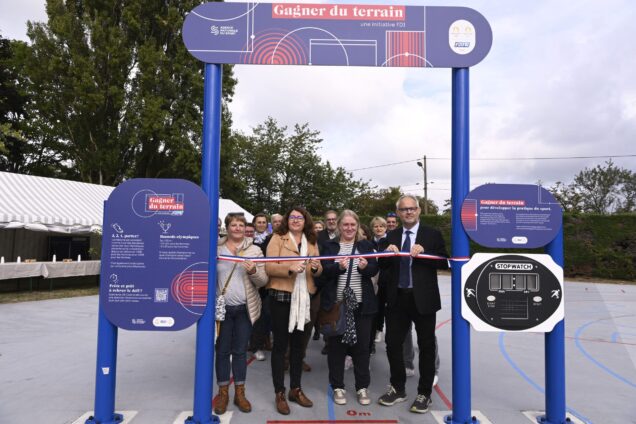 FDJ - Inauguration des équipements sportifs "Gagner du terrain" au Lude