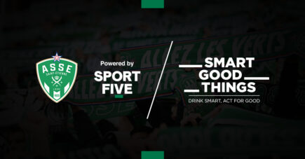 SPORTFIVE annonce le renforcement du partenariat entre l'AS Saint-Etienne et Smart Good Things qui devient Partenaire Majeur des Verts pour 3 saisons