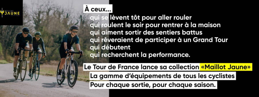 L'organisateur du tour de france, aso, annonce la nouvelle marque "Maillot Jaune"