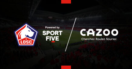 sportfive annonce le nouveau partenariat pluriannuel établi entre Cazoo et le Losc