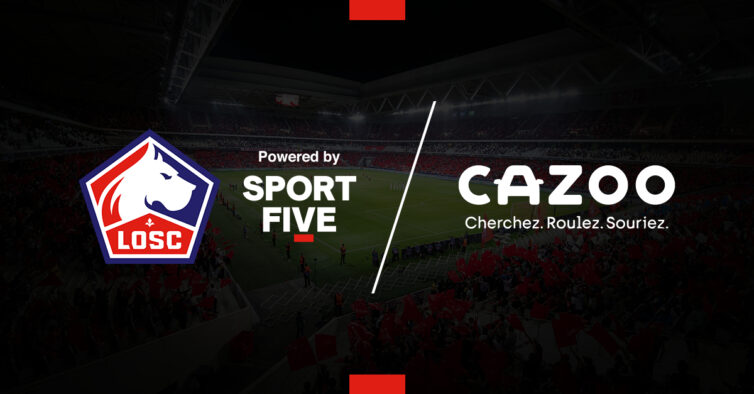 sportfive annonce le nouveau partenariat pluriannuel établi entre Cazoo et le Losc