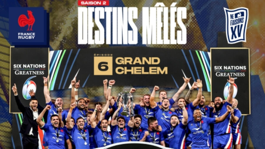 La FF Rugby sort l'épisode final de Destins Mêlés : images exclusives de la préparation des bleus jusqu'à la victoire dans un stade de france survolté !