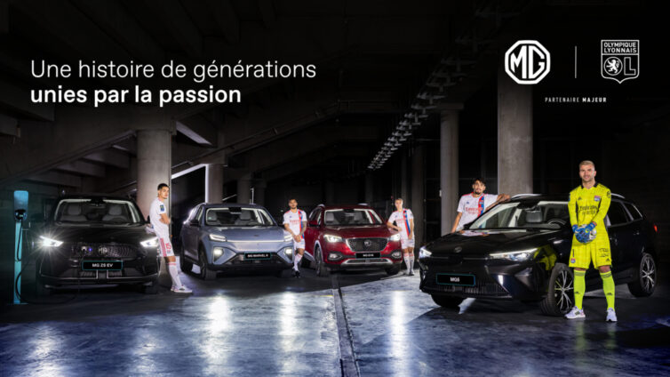 sportfive accompagne MG Motor pour la réalisation d'un film avec l'olympique lyonnais