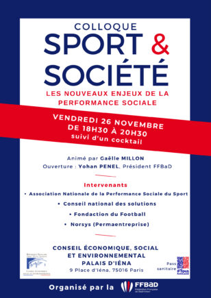 La FF Badminton organise le colloque Sport & Société