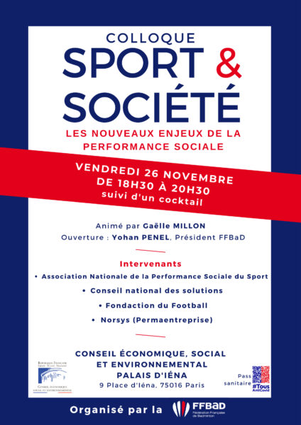 La FF Badminton organise le colloque Sport & Société
