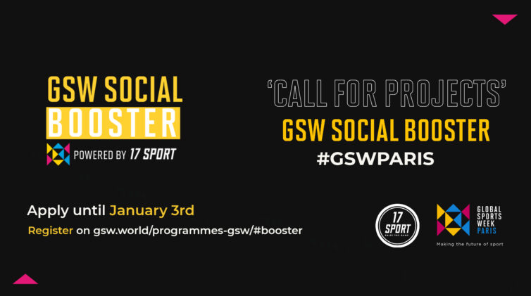 La Global Sports Week lance les candidatures pour le GSW Social Booster 2022