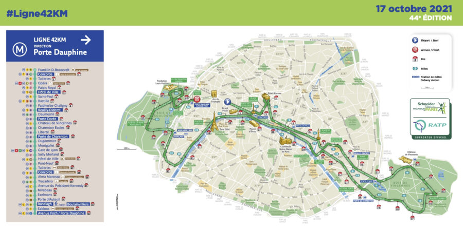 LA RATP ACCOMPAGNE TOUS LES SUPPORTERS ET COUREURS DU SCHNEIDER ELECTRIC MARATHON DE PARIS 2021