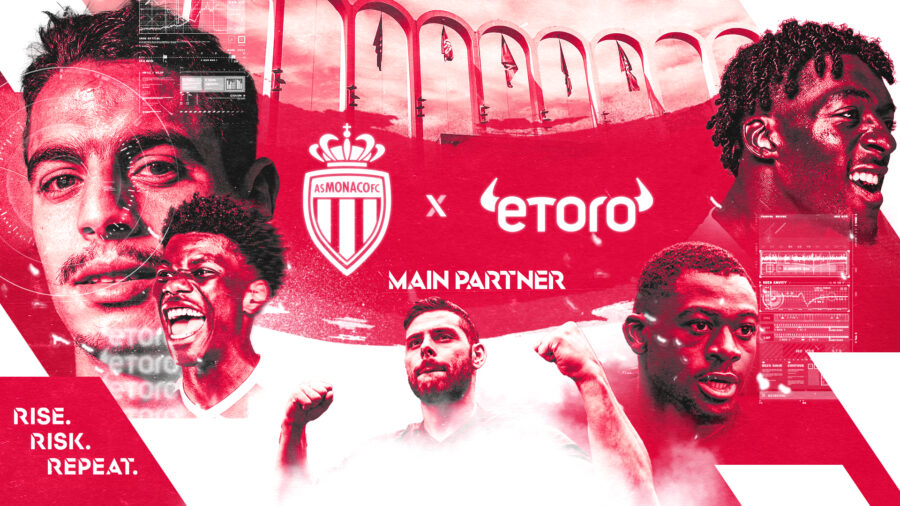 SPORTFIVE annonce le renforcement du partenariat établi entre l’AS MONACO et ETORO.