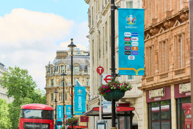 Bay Media France est très fière du programme d’habillage et d’activation de l’Euro 2020 de Londres et de Glasgow