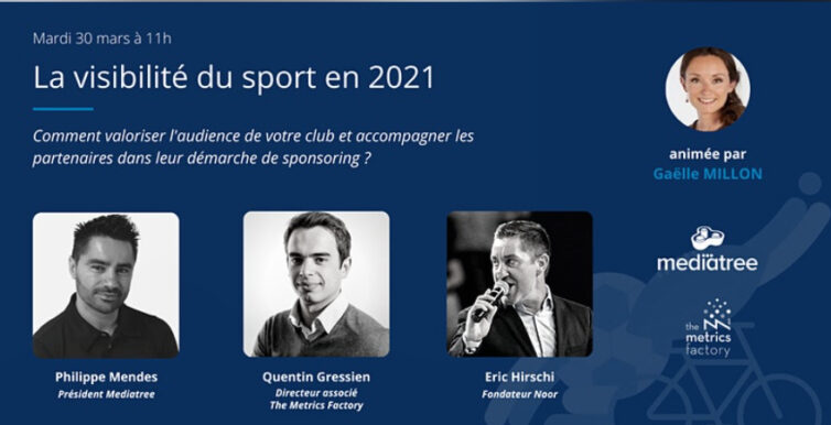 The Metrics Factory organise un Webinar avec Mediatree : La visibilité du sport en 2021 