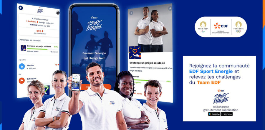 EDF lance "EDF Sport Energie", une application d'engagement collectif et solidaire pour tous