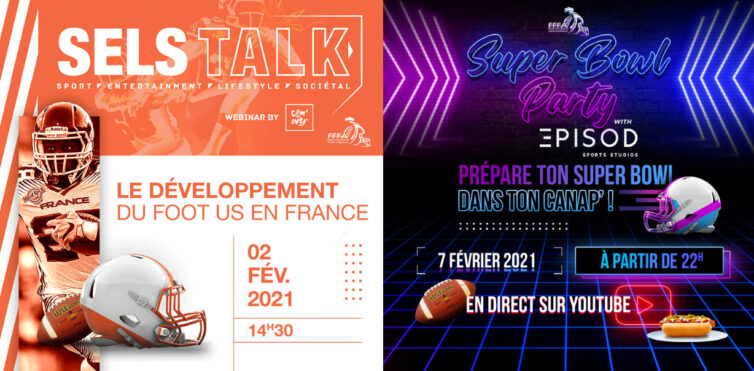 Com'over organise un webinar sur le développement du foot US en France & une Super Bowl Party