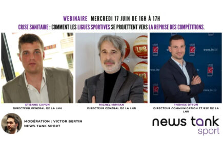 [News Tank Sport] Webinar / Ligues sportives : LNR, LNB et LNH évoqueront la reprise des compétitions