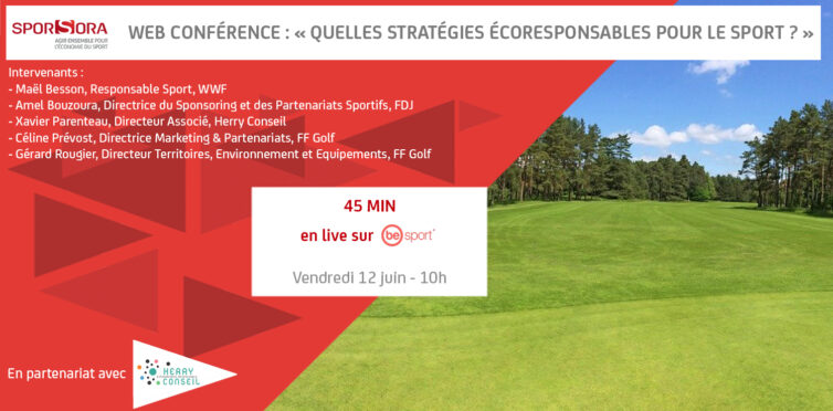Web Conférence "Quelles stratégies écoresponsables pour le sport ?"