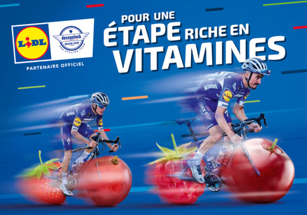 Lidl avec l'équipe Deceuninck-Quick Step
