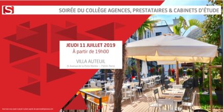 Soirée du Collège "Agences, Prestataires et Cabinets d'étude" - 11/07