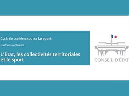 Conférence Conseil d'État : L'État, les collectivités territoriales et le sport