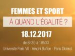 "Femmes et Sport : A quand l'égalité ?"
