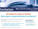 Réunion ORCOM : Réforme du Code du Travail