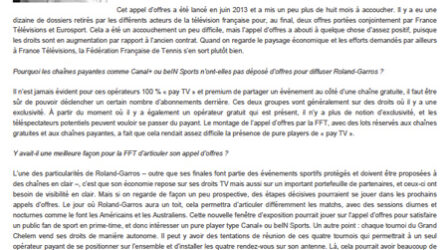 "L’économie du sport sur les chaînes en clair n’existe plus en France"