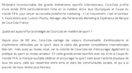 "Pour être impactant, le sponsor doit mettre en scène le bonheur sportif !"
