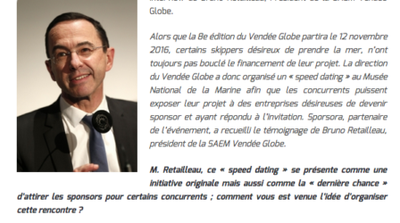 Bruno Retailleau : « Le Vendée Globe est une opportunité ! »