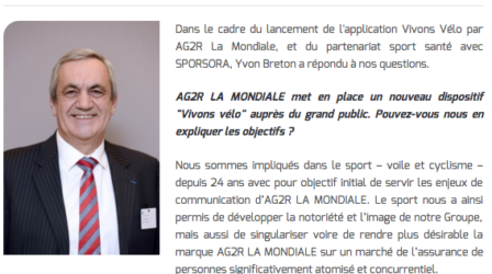 Yvon Breton : "Nous nous devions de promouvoir la prévention santé par l’activité physique"