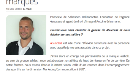 Sébastien Bellencontre : "A.Griezmann renvoie un message positif aux fans, donc aux marques"