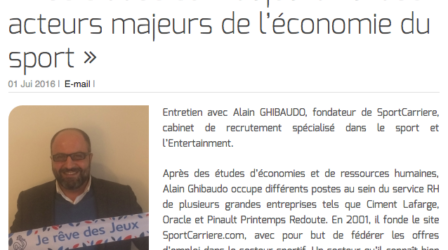 « Les stades sont aujourd’hui des acteurs majeurs de l’économie du sport »